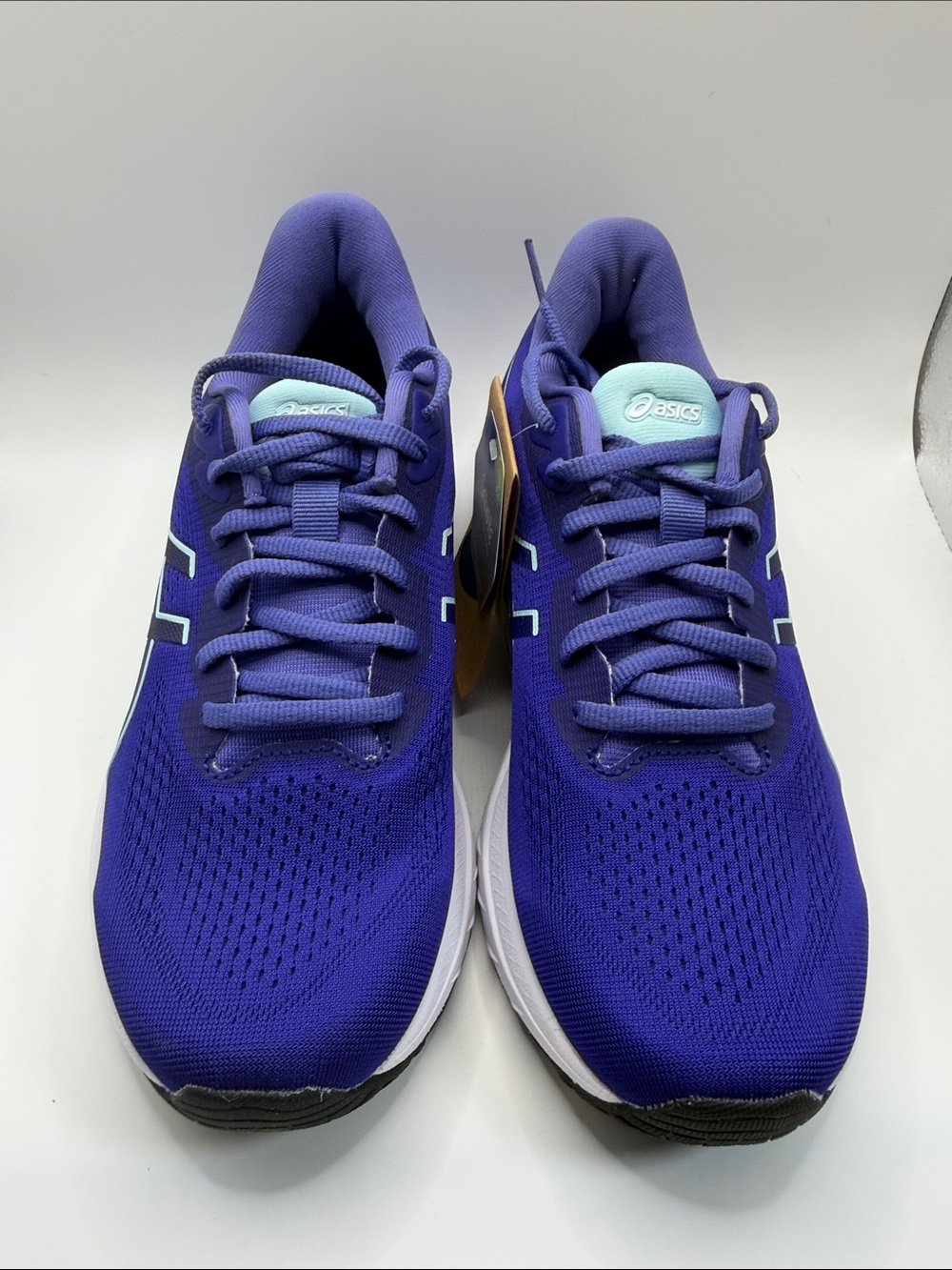 Asics Women's Athletic Shoes in Purple with Aqua Tongues